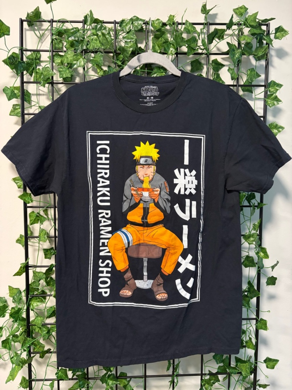 Ichiraku Ramen Shop Graphic Tee - Black - Men